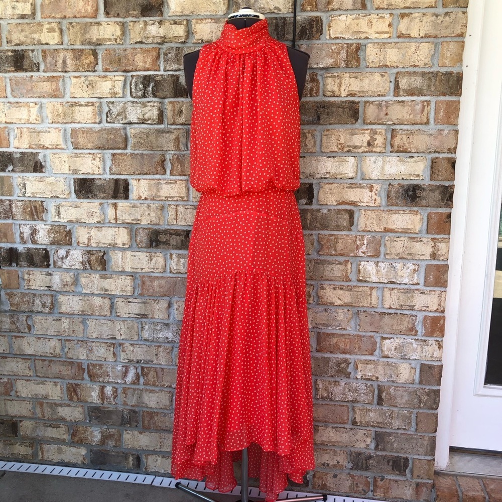Taylor Red High Low Dress - Picture 2 of 16
